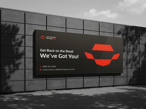 BadDrivingRecord.com outdoor billboard BadDrivingRecord.com billboard mounted on a building exterior